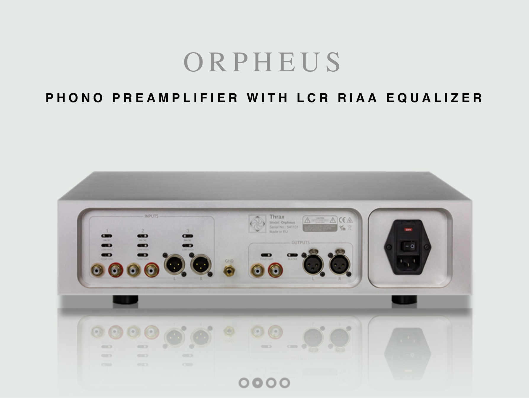 Pre-Ampli Thrax Orpheus MKII Silver Q2